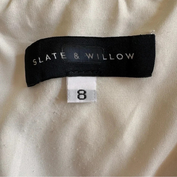 Slate & Willow Golden Iris Dress Size 8 Sheath Off shoulder Lace Ruffle 8 RTR - Picture 15 of 16